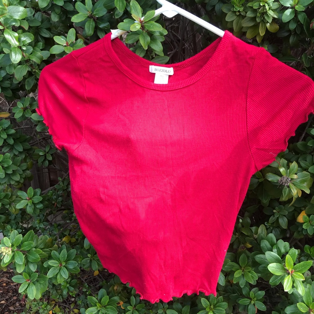 All Red Stretchy Shirt